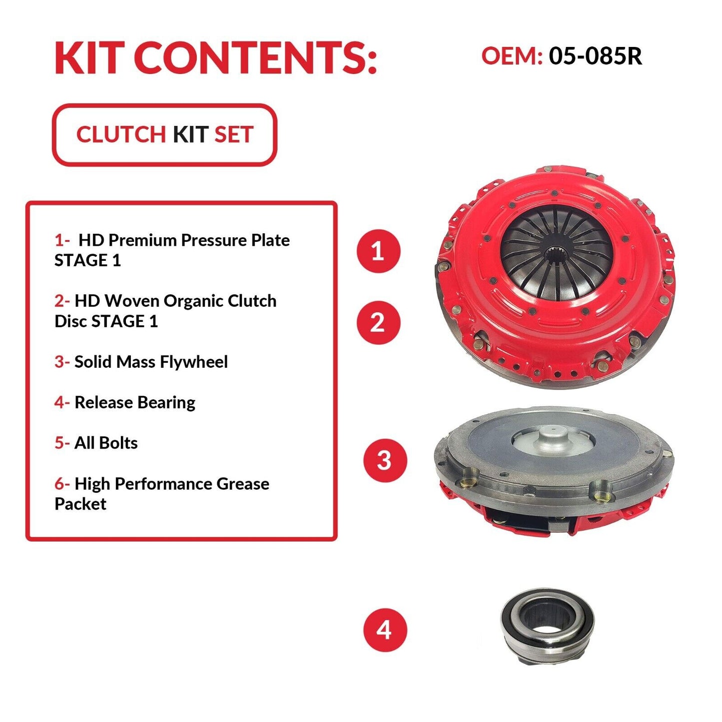 CLUTCH FLYWHEEL KIT SET FOR 05-05 Neon Cirrus Eclipse Stratus 2.0L 2.4L NonTurbo