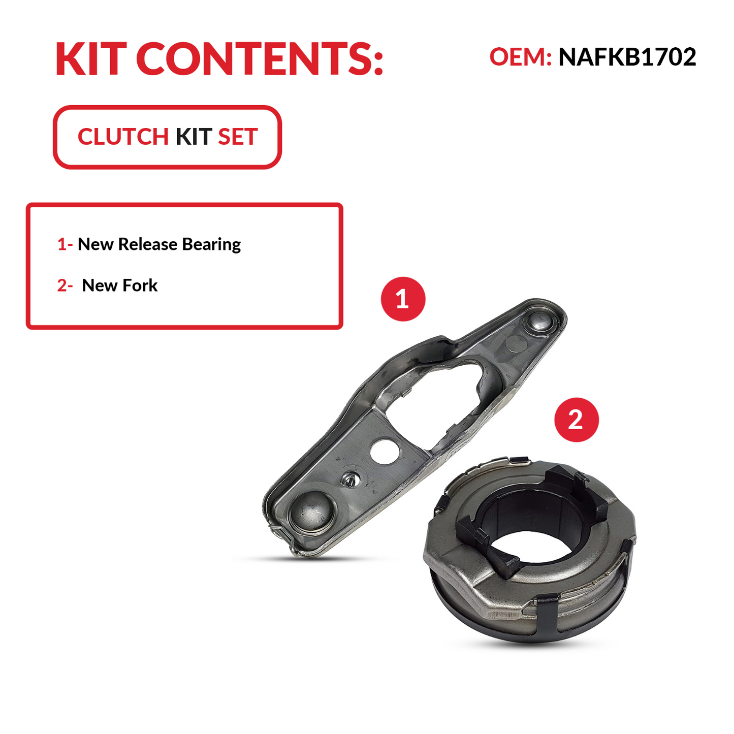 Clutch Fork and Bearing for 98-06 TT Golf Beetle Jetta 1.8L l4 GAS DOHC 1.9L L4