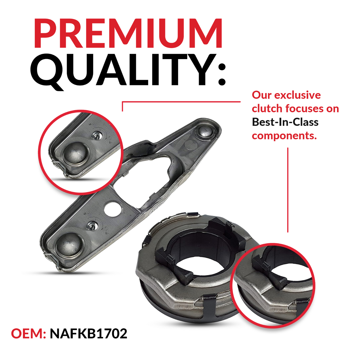 Clutch Fork and Bearing for 98-06 TT Golf Beetle Jetta 1.8L l4 GAS DOHC 1.9L L4