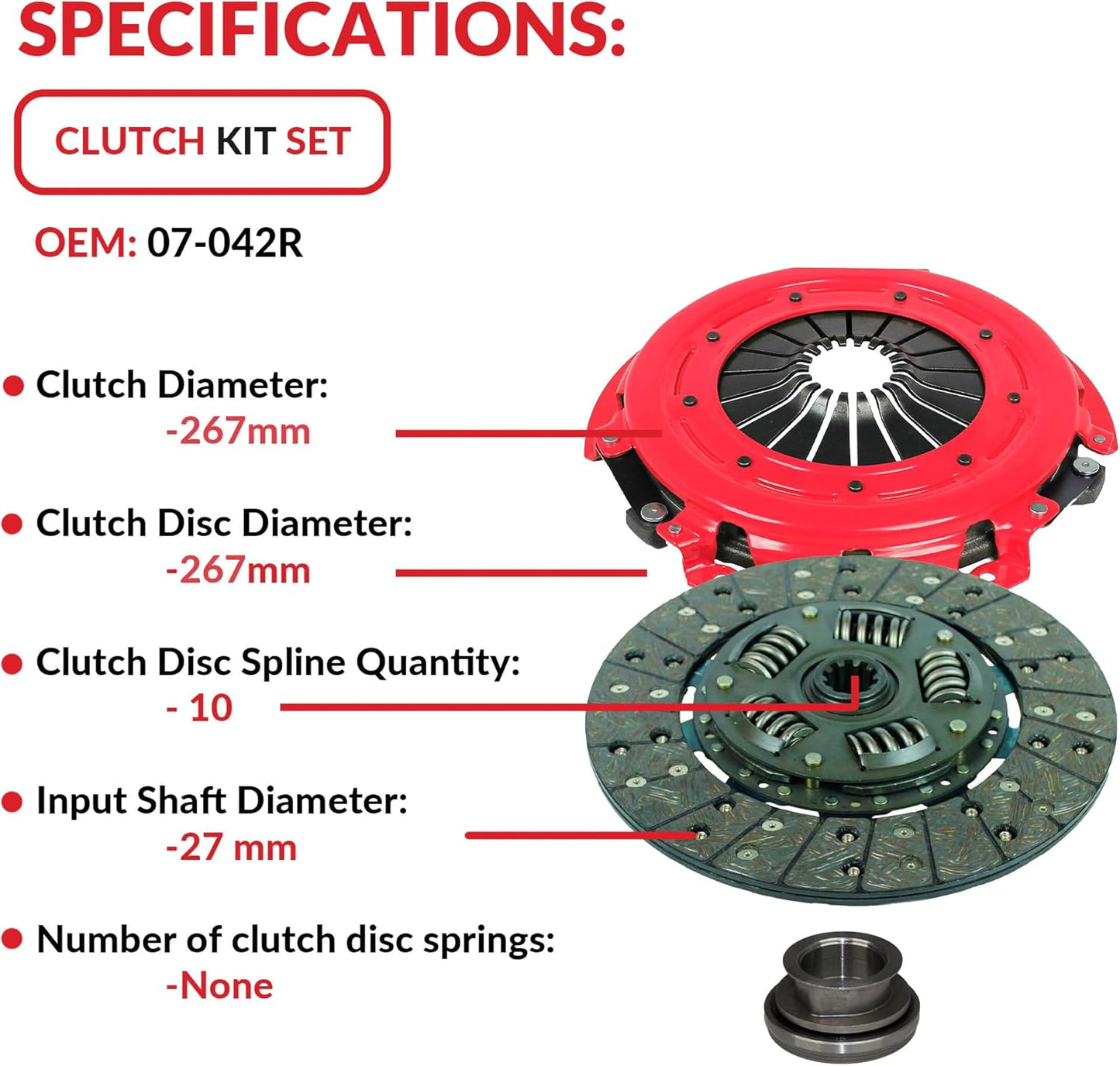 Stage 1 Clutch Kit for Jan/86-Jan/01 Mustang GT LX5.0 Cobra SVT 4.6 5.0L
