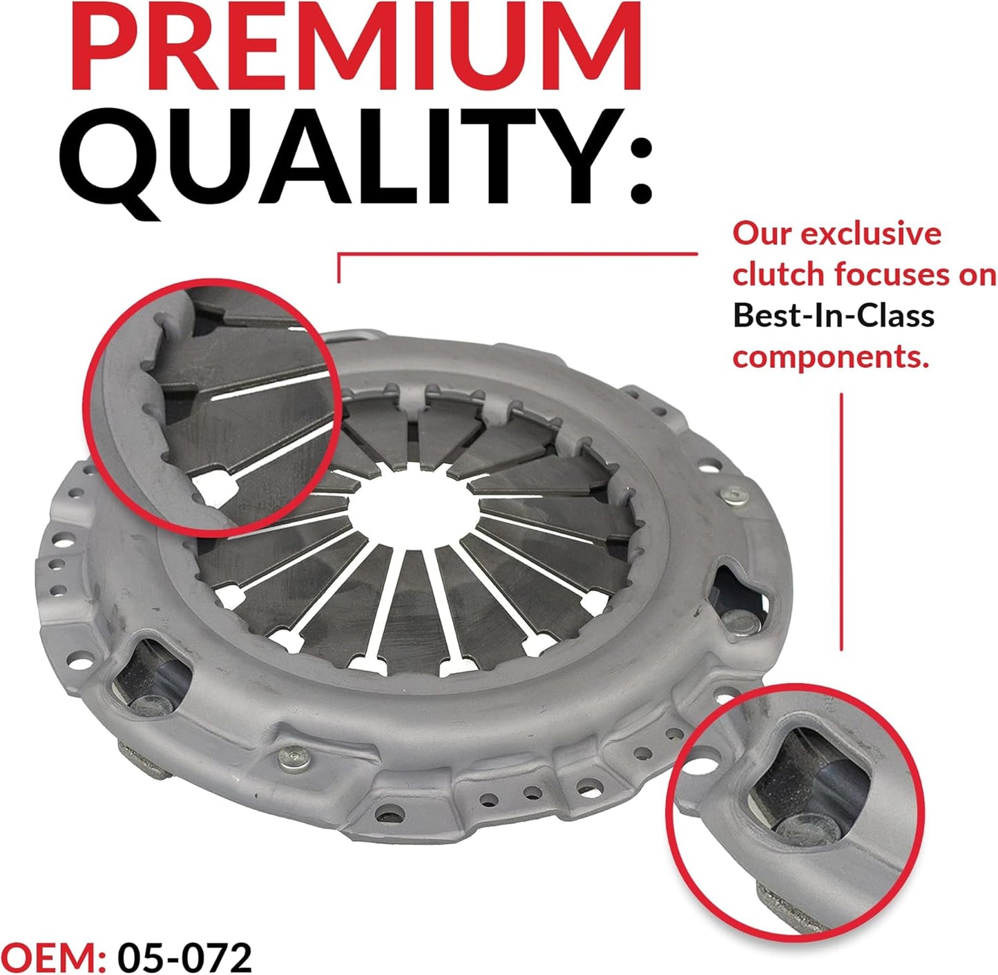 Clutch Kit fits 07-11 Kia Soul Sport Hyundai Elantra GLS 2.0L Gas Dohc