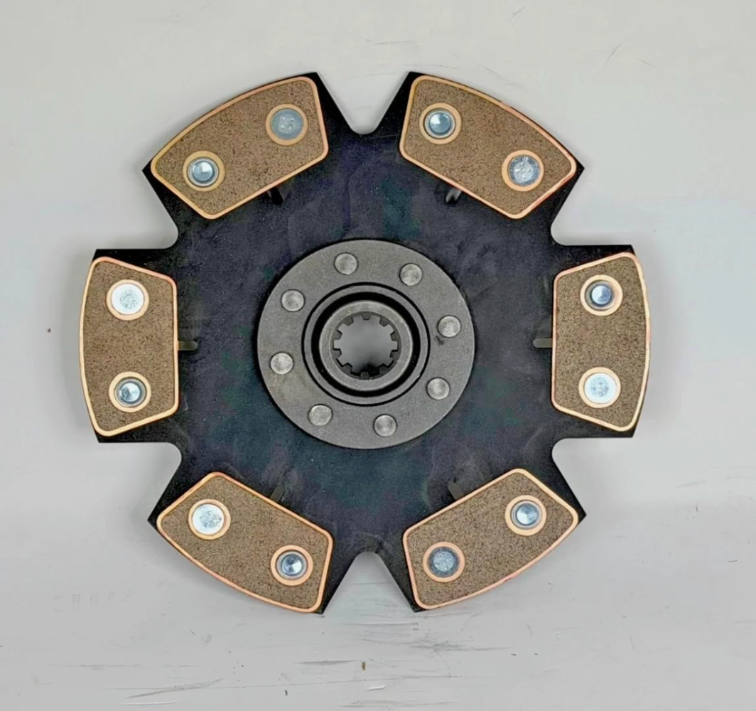 Clutch Kit for Shibaura 2200, 2240, 2260, 2540, 2640, 8-1/2" Single Stage, Pressure Plate, Ceramic HD Rigid 6 Puck Disc, Bearing