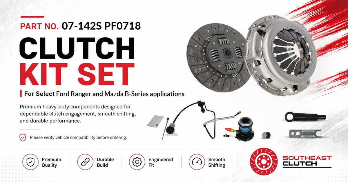 SouthEast Clutch 07-142S PF0718: Complete Clutch Kit for Ford Ranger and Mazda B-Series