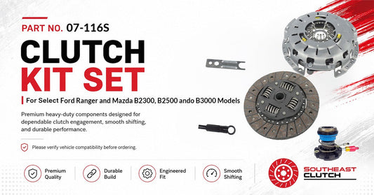 Southeast Clutch 07-116S Clutch Kit Set: Heavy-Duty Performance for Ford Ranger & Mazda B-Series
