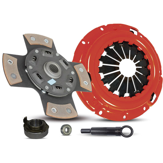 CLUTCH KIT RACING 4-PUCK FOR 1986-87 MAZDA 626 GT 2.0L TURBOCHARGED