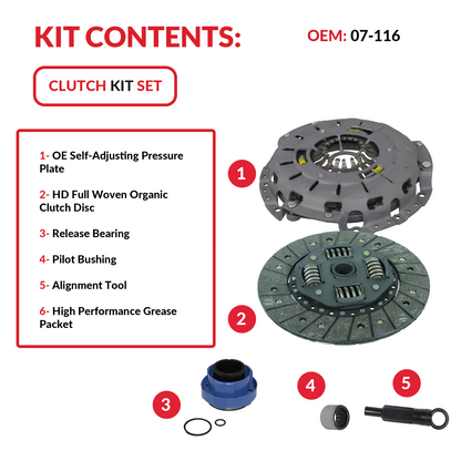 Clutch Kit Self Adjusting for Ford Ranger Splash Xl Xlt 95-11 2.3L 2.5L 3.0L