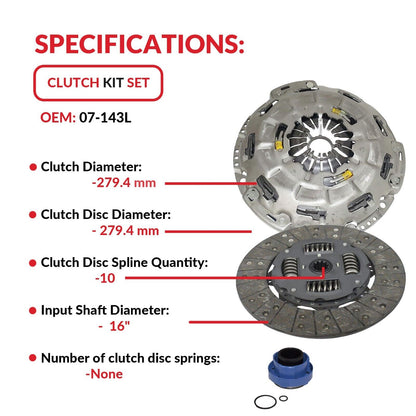 Clutch Kit Self-Adjusting for 97-08 Ford F150 PICKUP HERITAGE 4.2L V6 V8 4.6