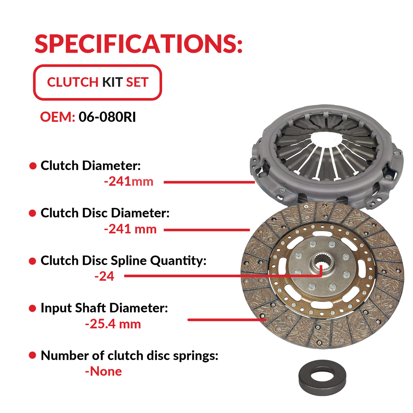 Clutch Kit fits 2005-2019 Nissan Frontier Base Premium S SV SE XE 2.5L Gas DOHC