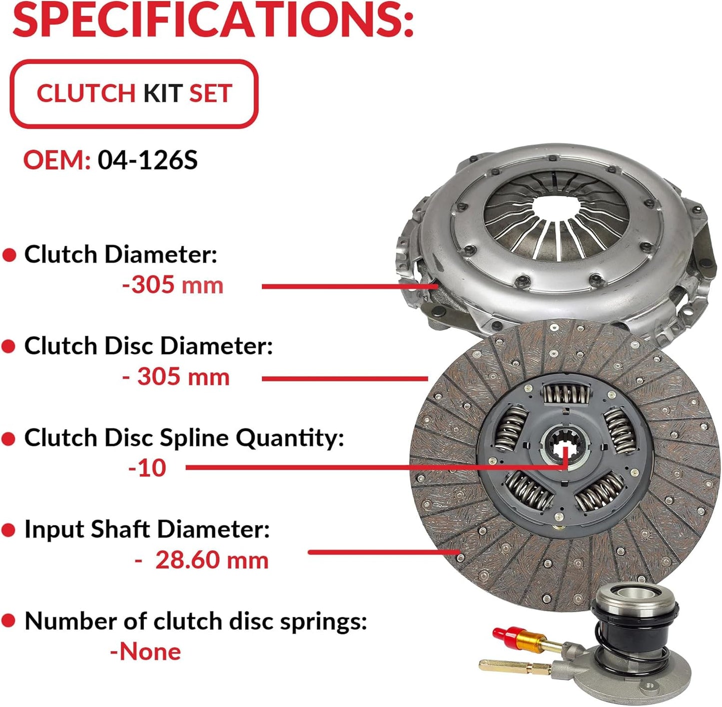 Clutch Kit Fits Chevy GMC Savana Sierra Yukon C Pickup 96-00 5.0L 5.7L 8Cyl