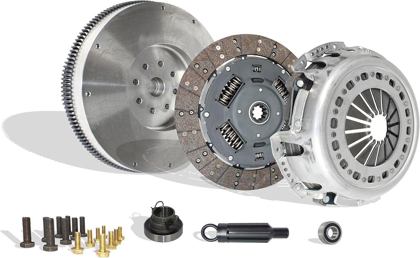 Clutch with Flywheel Conversion Kit Works With 05/2005-2014 Ram 2500 3500 Laramie SLT SXT ST Sport TRX4 5.9L l6 6.7L l6 DIESEL OHV Turbocharged G56