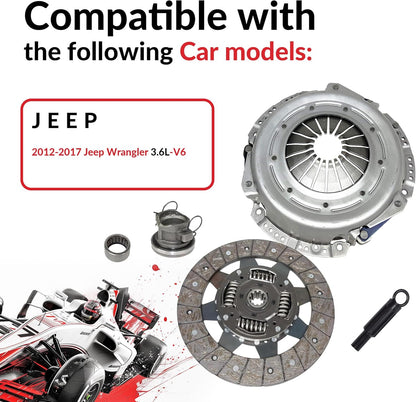 Clutch Kit fits 2012-2017 Jeep Wrangler Rubicon Sahara Sport Unlimited 3.6L 6Cyl