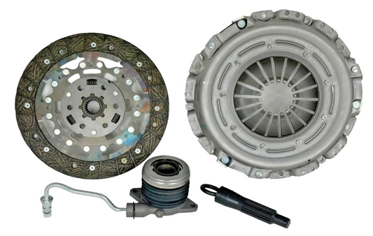 Clutch Kit and Slave Cylinder compatible with Dodge Dart GT Limited R/T STX 2013-2016 2.0L 2.4L 4L, Brushed Finish, Front Position