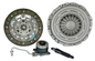 Clutch Kit and Slave Cylinder compatible with Dodge Dart GT Limited R/T STX 2013-2016 2.0L 2.4L 4L, Brushed Finish, Front Position