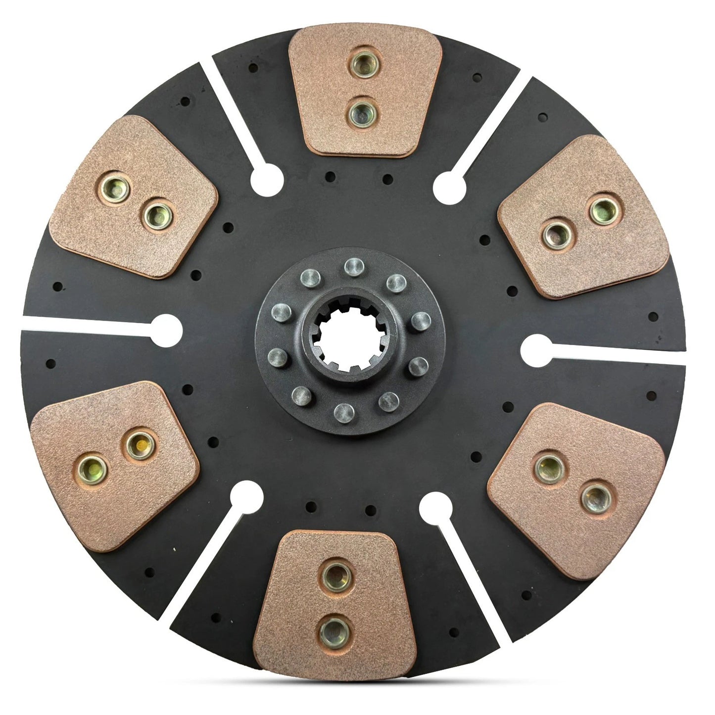 13" HD Ceramic Clutch Kit for Wood Chipper | Ford 300 6-Cyl | 1-3/8" 10T Rigid Disc | High Torque